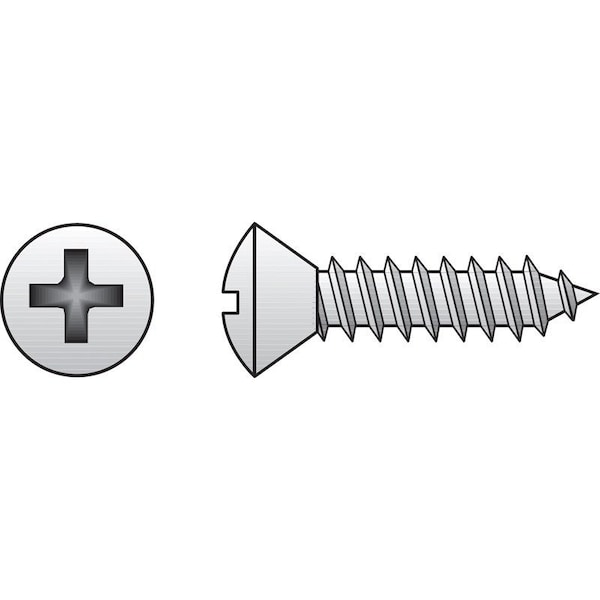 Hillman HILLMAN No. 14 in. X 2-1/2 in. L Phillips Oval Head Sheet Metal Screws 1 lb 50 pk 0823747 - main